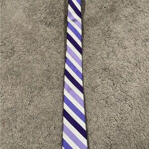 Express Purple and Lavender Striped Tie